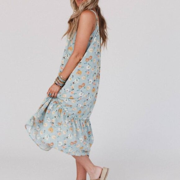 Floral Ruffle Midi Dress - Picture 3 of 4